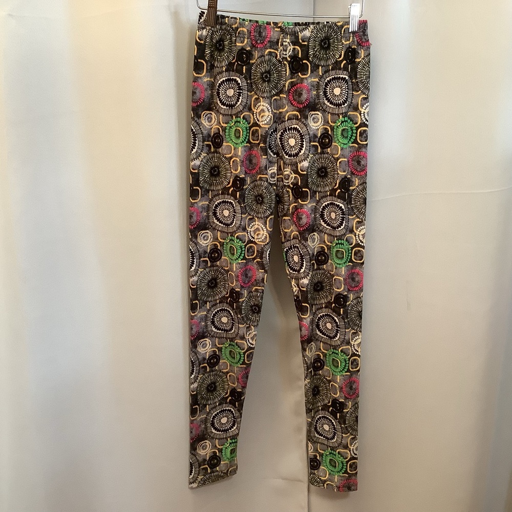 Leggings Women’s Size 2-10 Elastic Waistband Shifting Gears Pattern
